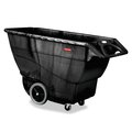Rubbermaid Commercial 2,100 lbs Rectangular Trash Can, Black, Open Top, Structural Foam FG9T1600BLA